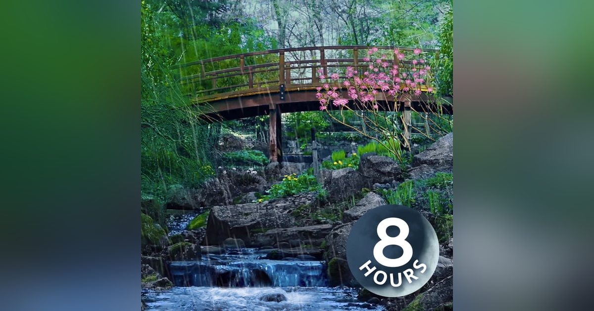 Rainstorm & Water Sounds in Serene Japanese Garden | Relaxing White Noise Rainstorm & Water Sounds in Serene Japanese Garden | Relaxing White Noise