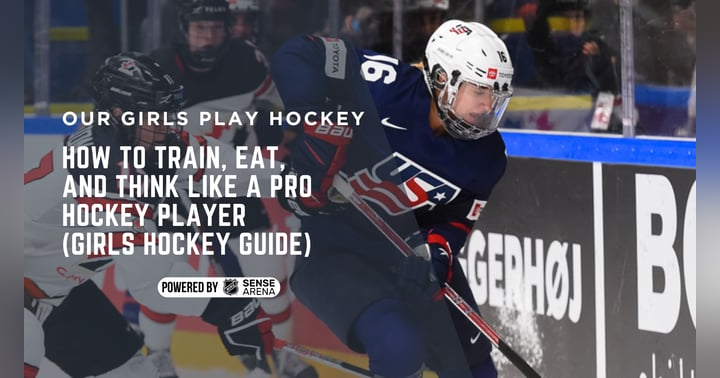 image for How to Train, Eat, and Think Like a Pro Hockey Player (Girls Hockey Guide)