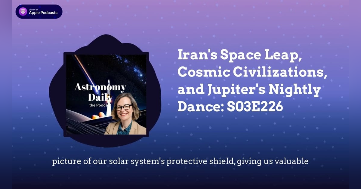 Iran’s Space Leap, Cosmic Civilizations, and Jupiter’s Nightly Dance: S03E226 Iran’s Space Leap, Cosmic Civilizations, and Jupiter’s Nightly Dance: S03E226
