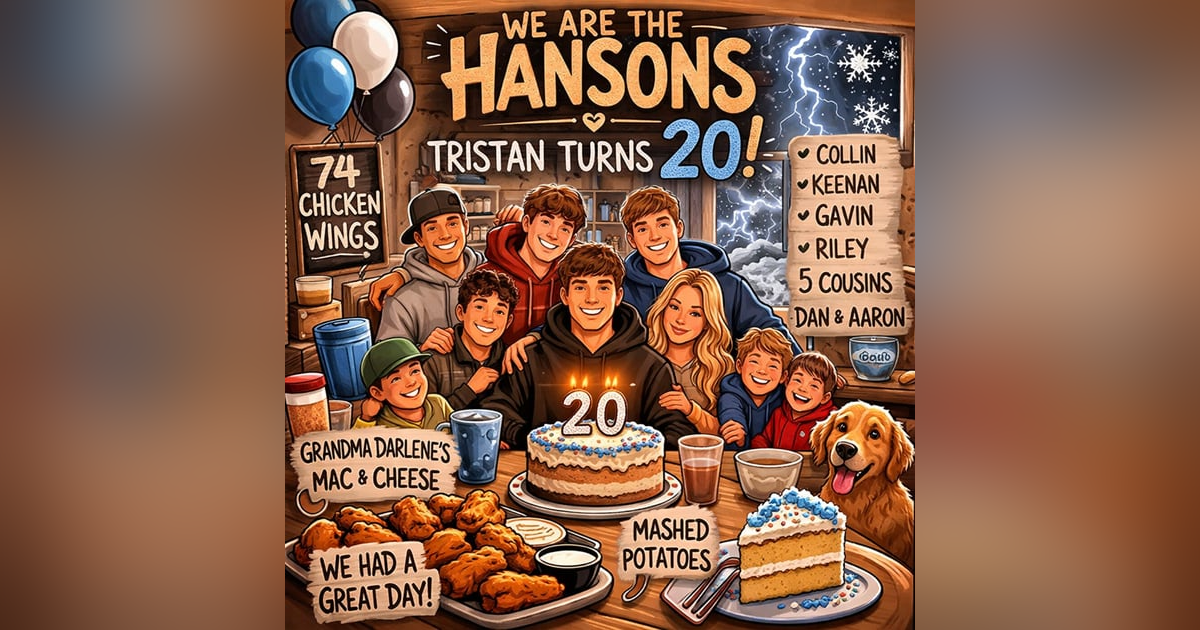 Tristan Turns 20 — Wings, Thunder, Cake, and a House Full of Family Tristan Turns 20 — Wings, Thunder, Cake, and a House Full of Family