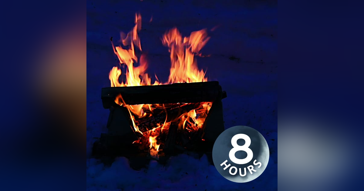 Crackling Campfire White Noise on a Snowy Winter Night 8 Hours Crackling Campfire White Noise on a Snowy Winter Night 8 Hours
