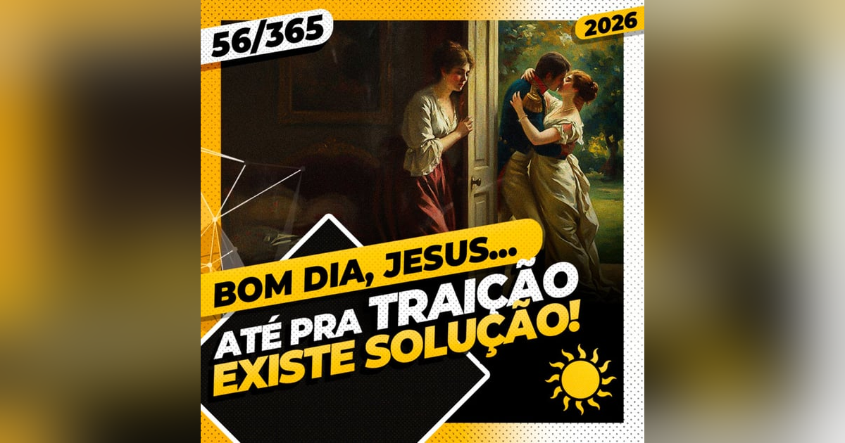 ATÉ PRA TRAIÇÃO EXISTE SOLUÇÃO - Bom dia, Jesus! 56/365 (2026) ATÉ PRA TRAIÇÃO EXISTE SOLUÇÃO - Bom dia, Jesus! 56/365 (2026)