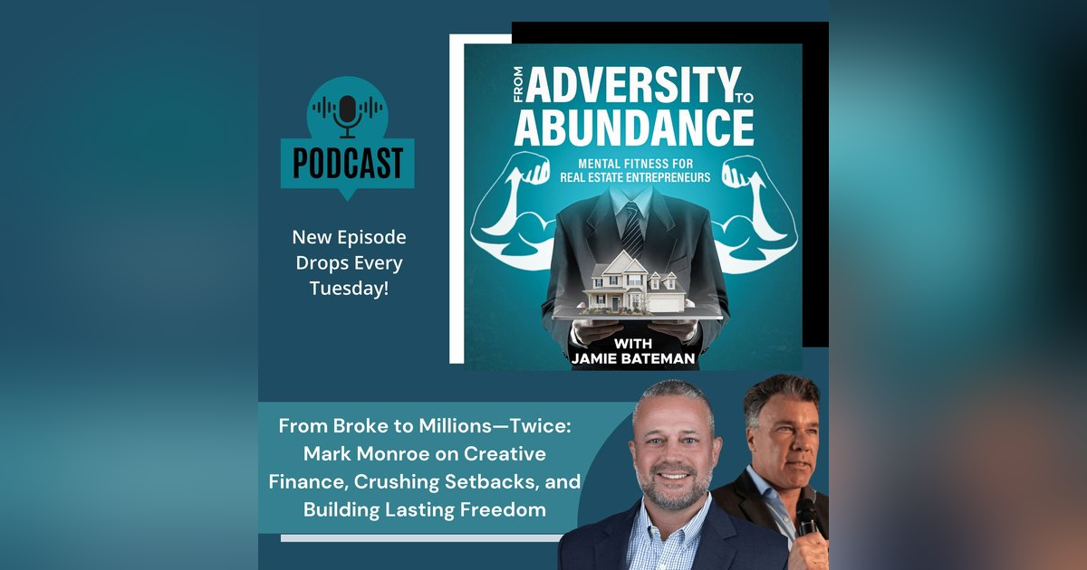 From Broke to Millions—Twice: Mark Monroe on Creative Finance, Crushing Setbacks, and Building Lasting Freedom From Broke to Millions—Twice: Mark Monroe on Creative Finance, Crushing Setbacks, and Building Lasting Freedom