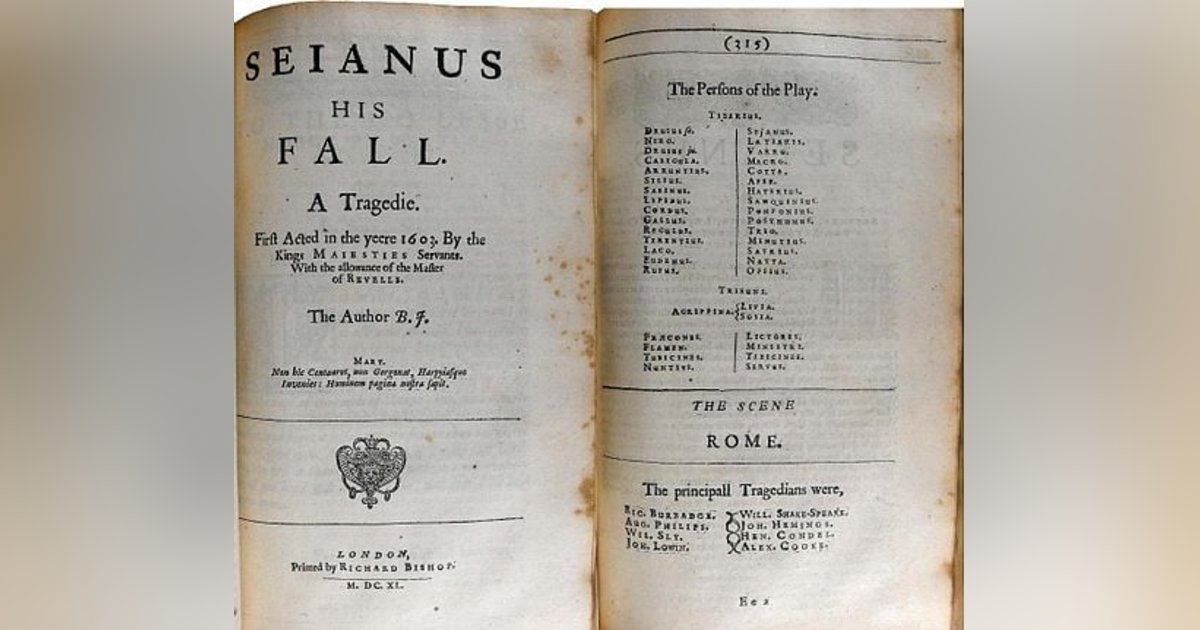Sejanus His Fall: ‘Ambition Makes More Trusty Slaves Than Need’ Sejanus His Fall: ‘Ambition Makes More Trusty Slaves Than Need’