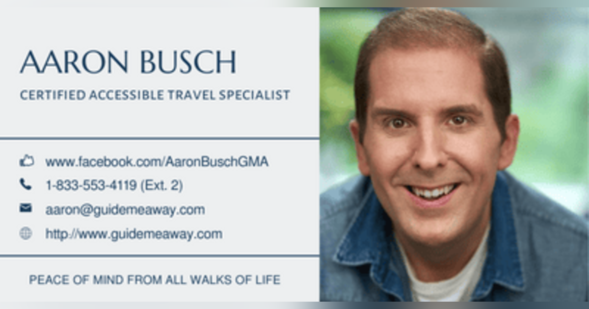 Episode 16 Aaron Busch (Accessible Travel Specialist) 5/23/2022 Episode 16 Aaron Busch (Accessible Travel Specialist) 5/23/2022