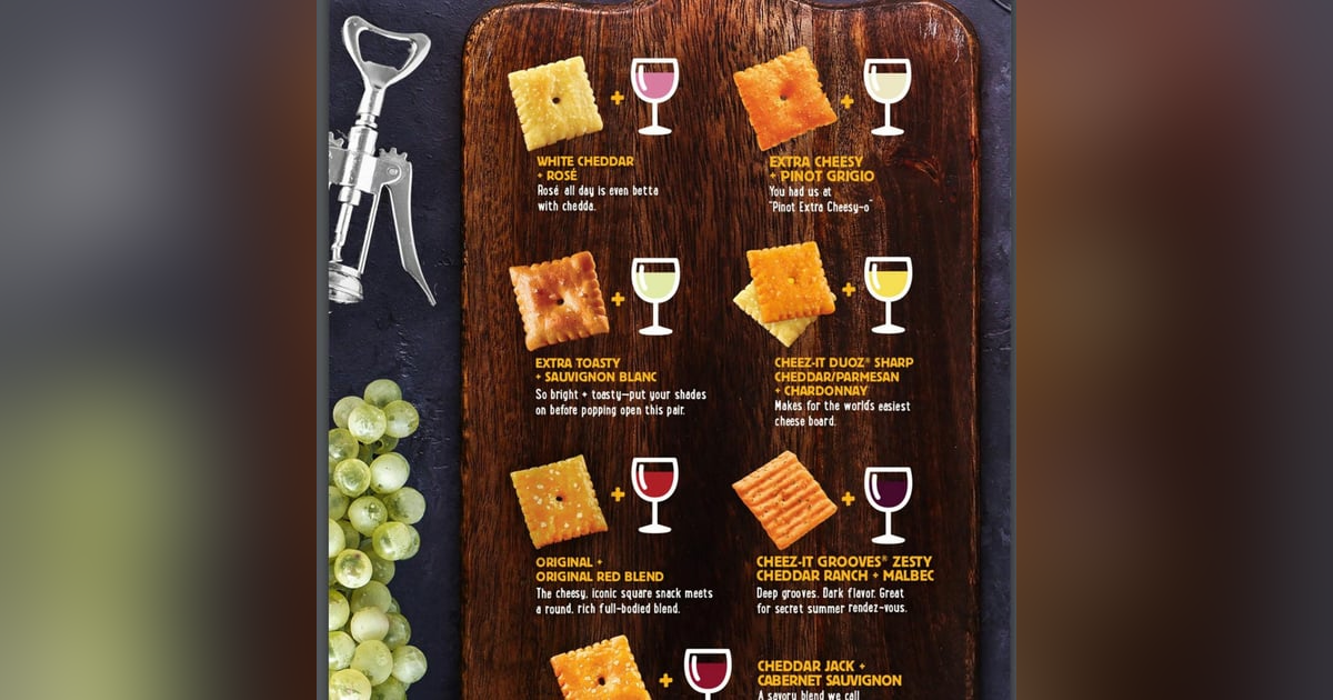 Cheez-Its And Wine Pairing Cheez-Its And Wine Pairing