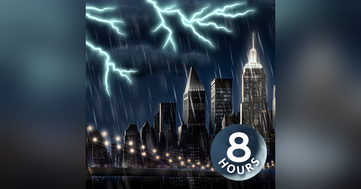 Nighttime City Rain & Thunder | 8 Hour Thunderstorm Sounds for Sleeping Nighttime City Rain & Thunder | 8 Hour Thunderstorm Sounds for Sleeping