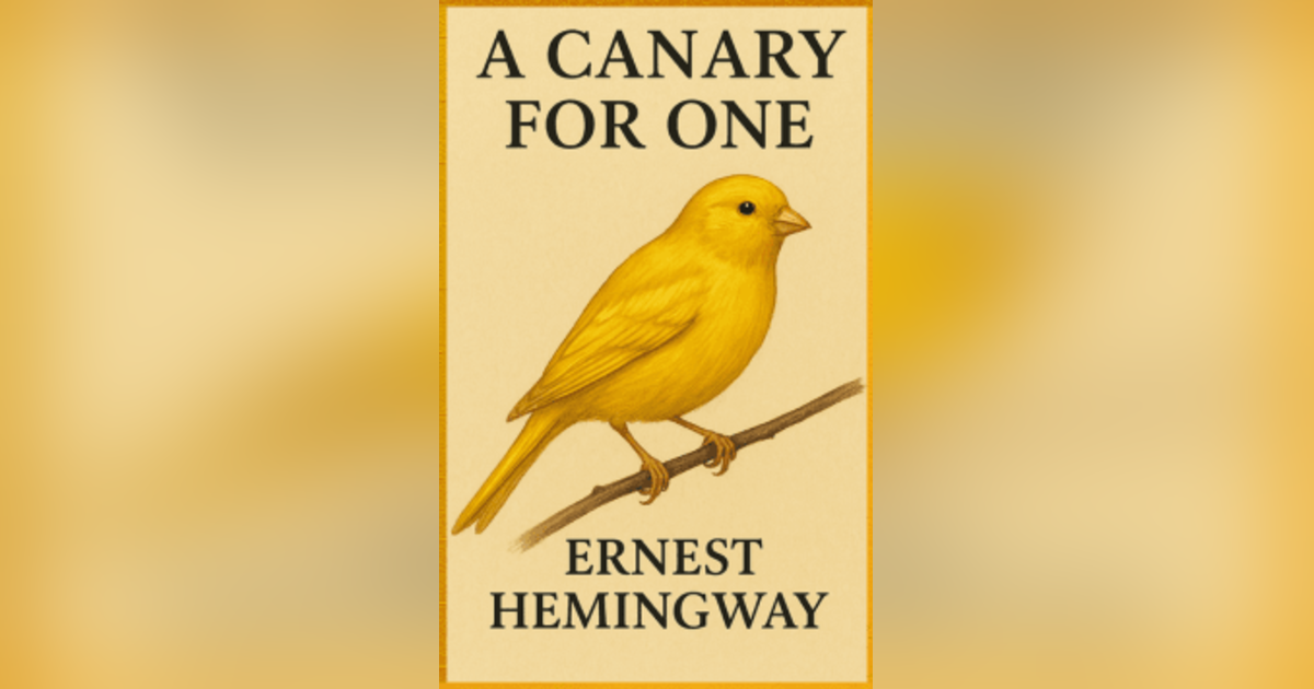 A CANARY FOR ONE and MY OLD MAN ERNEST HEMINGWAY A CANARY FOR ONE and MY OLD MAN ERNEST HEMINGWAY