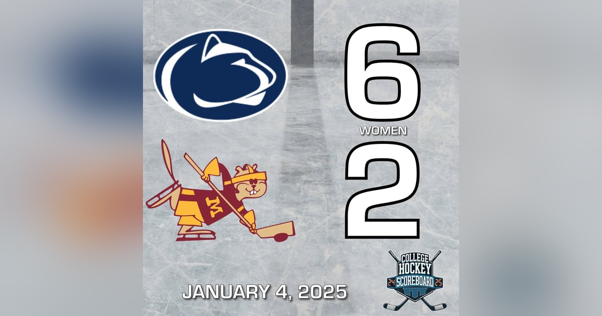 Penn State women beat Minnesota for first time; Augustana men sweep CC; Maine, Denver split - CHS 1-4-25 Penn State women beat Minnesota for first time; Augustana men sweep CC; Maine, Denver split - CHS 1-4-25