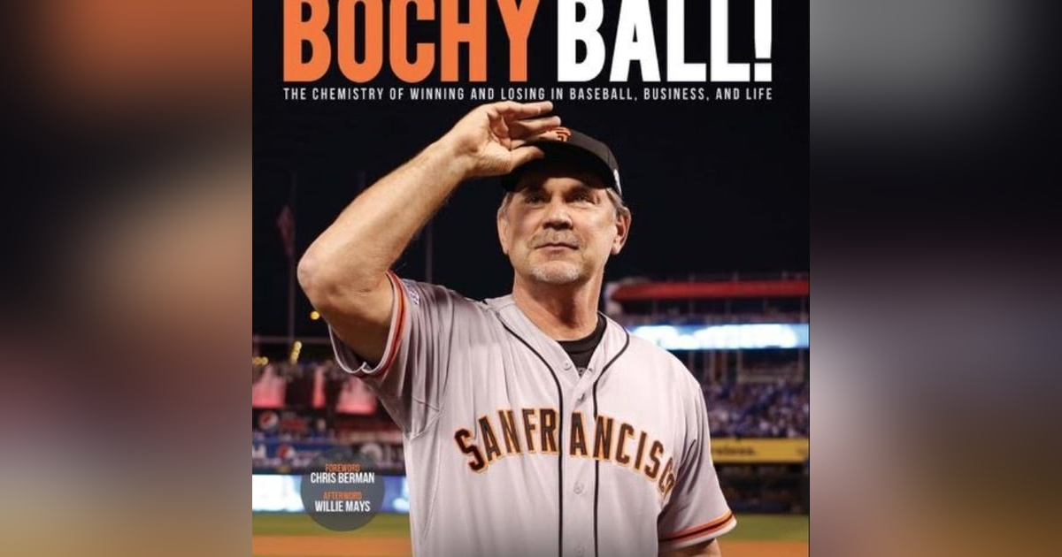 Bruce Bochy SF Giants Manager 3x World Series Champion Bochy Ball book Bruce Bochy SF Giants Manager 3x World Series Champion Bochy Ball book
