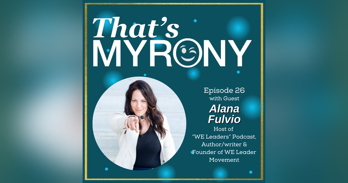 Alana Fulvio is Proof We Can Always Rise From the Ashes & Myrony Can Be the Force That Helps Us Along The Way!! Alana Fulvio is Proof We Can Always Rise From the Ashes & Myrony Can Be the Force That Helps Us Along The Way!!