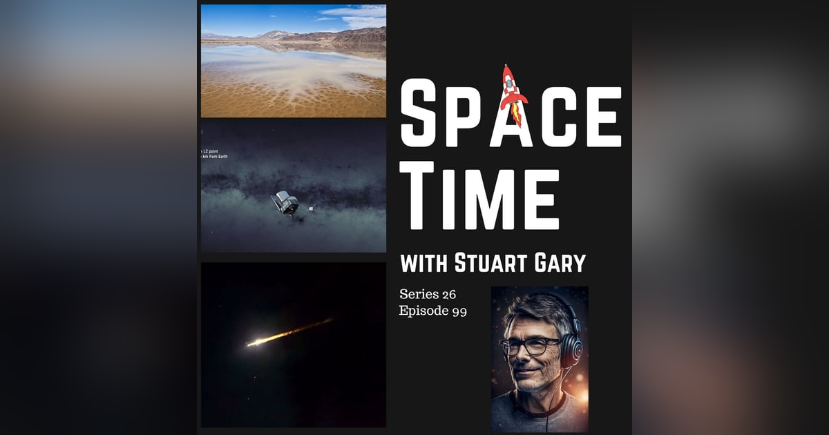 S26E99: Mars' Ancient Mud Cracks: Insights into Life, Eucalyptus Spacecraft's Milestone, and Melbourne's Sky Spectacle S26E99: Mars' Ancient Mud Cracks: Insights into Life, Eucalyptus Spacecraft's Milestone, and Melbourne's Sky Spectacle