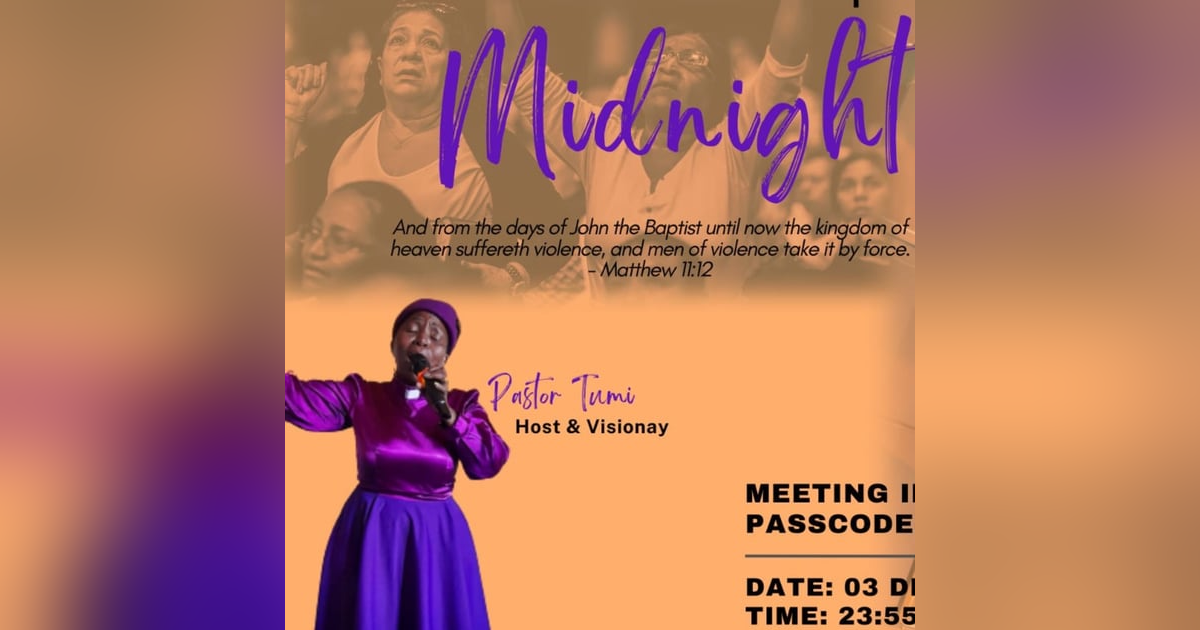 Ladies In Christ Conquer Midnight Hour Prayer with Pastor Tumi | #MdnFaith Ladies In Christ Conquer Midnight Hour Prayer with Pastor Tumi | #MdnFaith