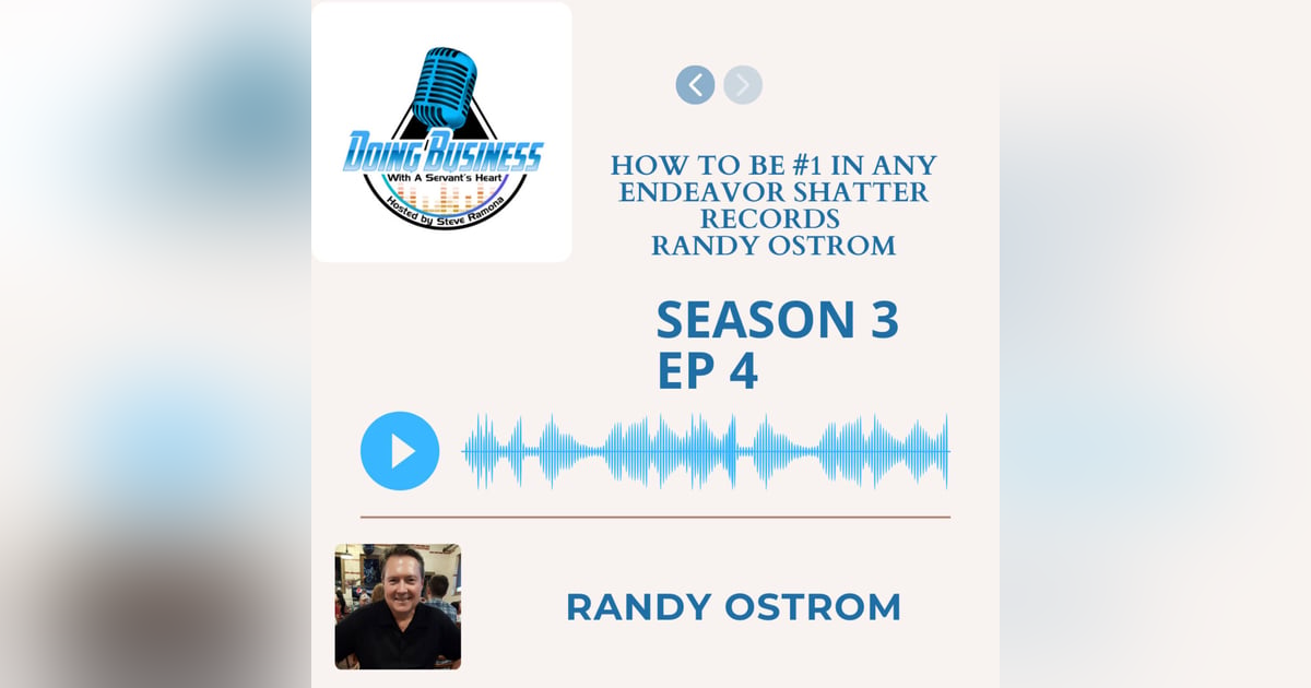 How to be #1 in any endeavor shatter records Randy Ostrom How to be #1 in any endeavor shatter records Randy Ostrom