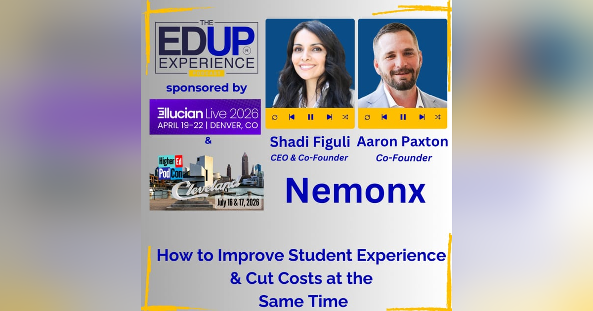 How to Improve Student Experience & Cut Costs at the Same Time - with Shadi Figuli, CEO & Co-Founder, & Aaron P How to Improve Student Experience & Cut Costs at the Same Time - with Shadi Figuli, CEO & Co-Founder, & Aaron P