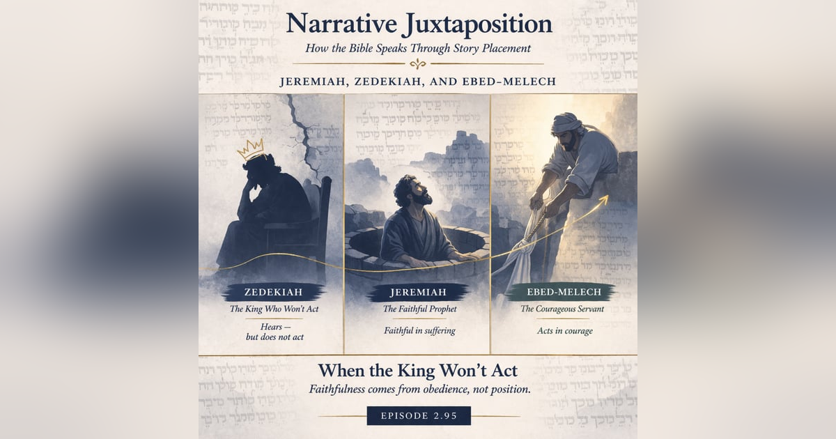 Jeremiah, Zedekiah, and Ebed-Melech: When the King Won’t Act Jeremiah, Zedekiah, and Ebed-Melech: When the King Won’t Act