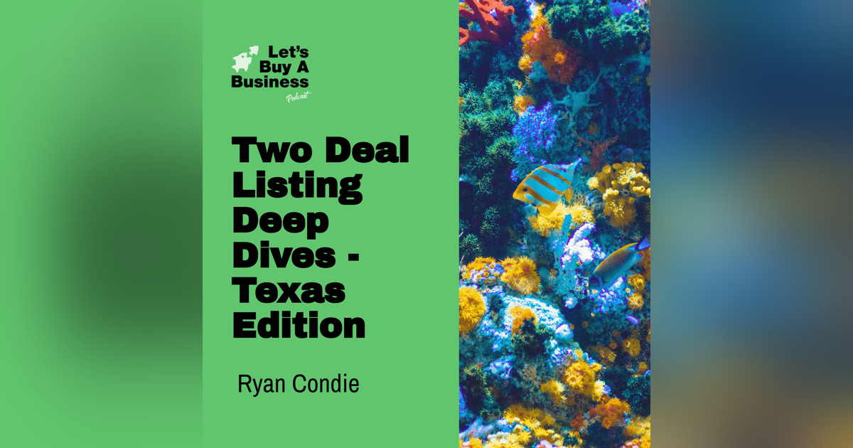 Two Deal Listing Deep Dives - Texas Edition Two Deal Listing Deep Dives - Texas Edition