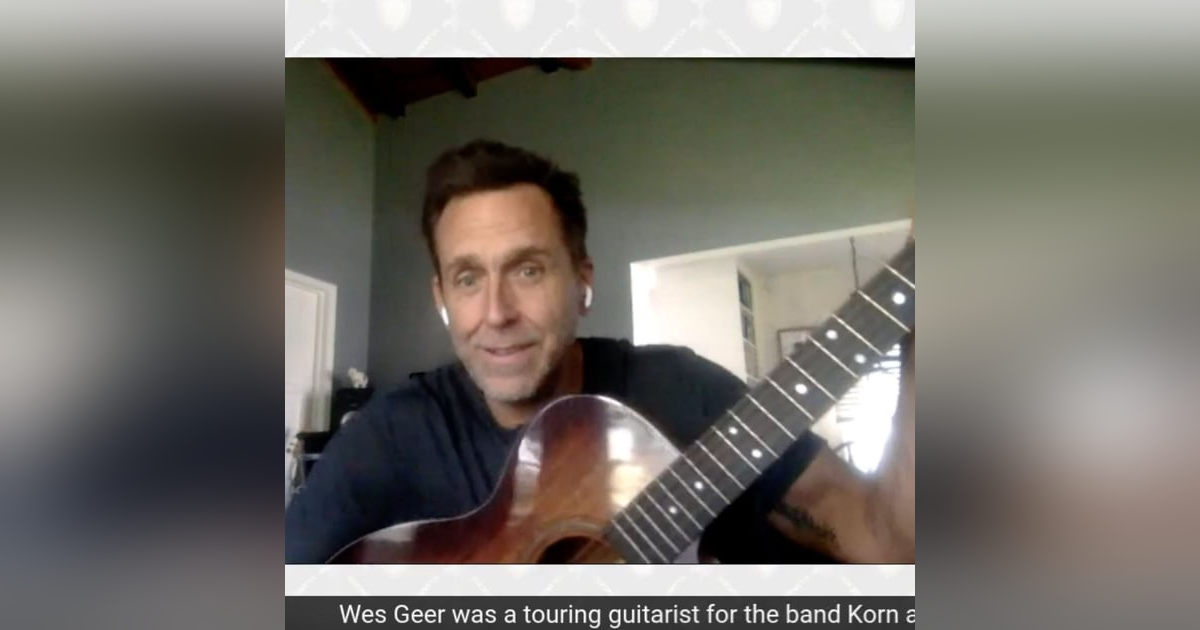 Wes Geer guitarist for Korn and founder Rock To Recovery Wes Geer guitarist for Korn and founder Rock To Recovery