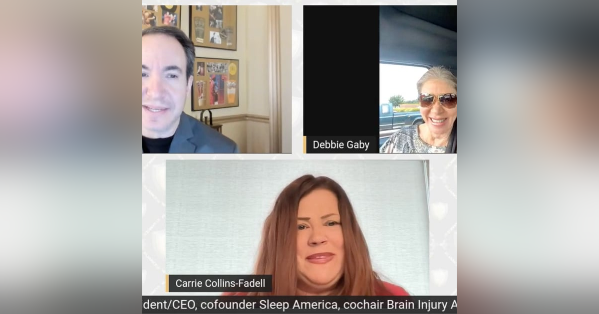 Debbie Gaby, cofounder Sleep America, Carrie Collins CEO Brain Injury Alliance Debbie Gaby, cofounder Sleep America, Carrie Collins CEO Brain Injury Alliance