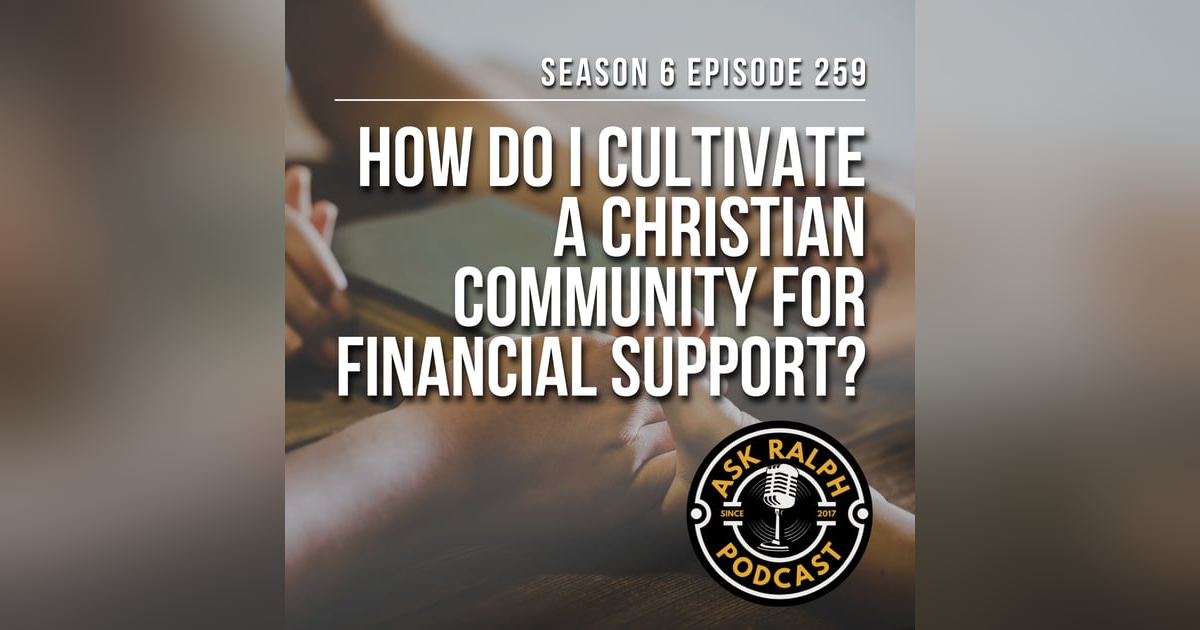 How do I work at cultivating Christian community? How do I work at cultivating Christian community?