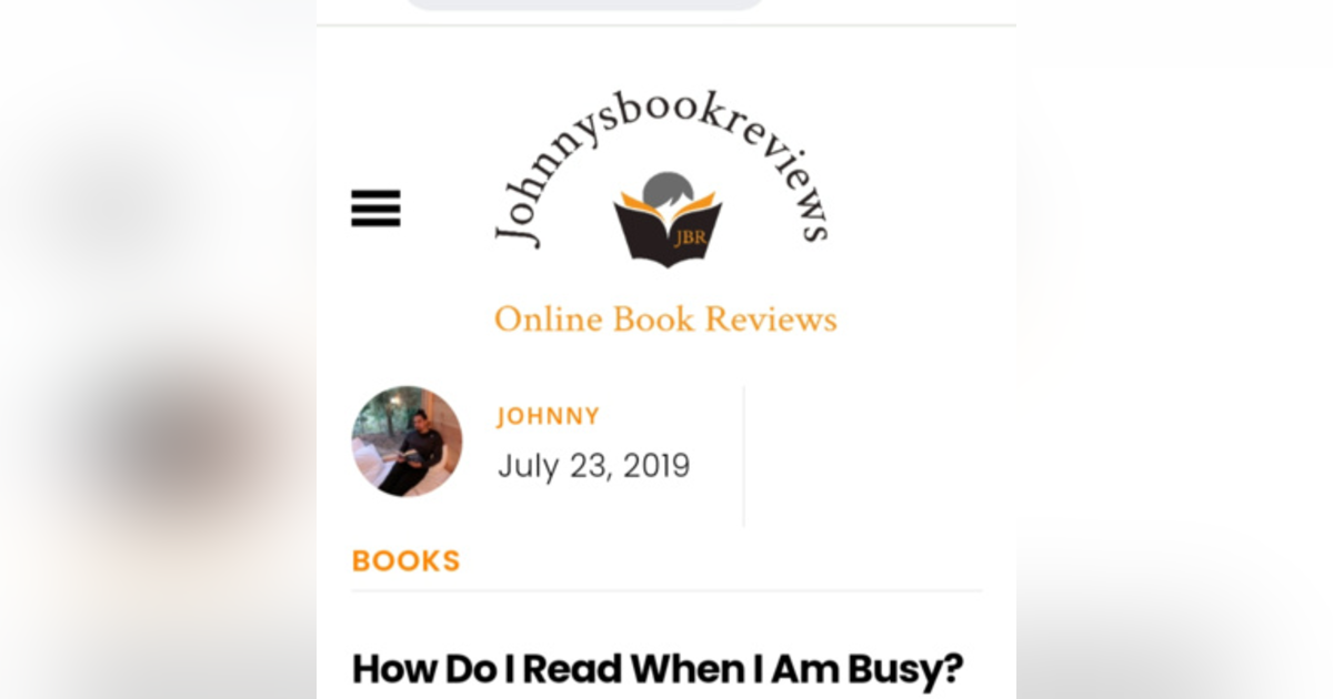 3. How do I read when I'm busy? 3. How do I read when I'm busy?