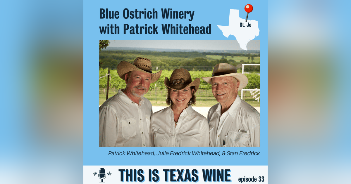 Patrick Whitehead of Blue Ostrich Winery Patrick Whitehead of Blue Ostrich Winery