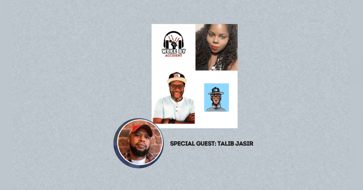 image for Woke By Accident- Sambaza Podcast Collaboration interview Afros and Audio founder, Talib Jasir