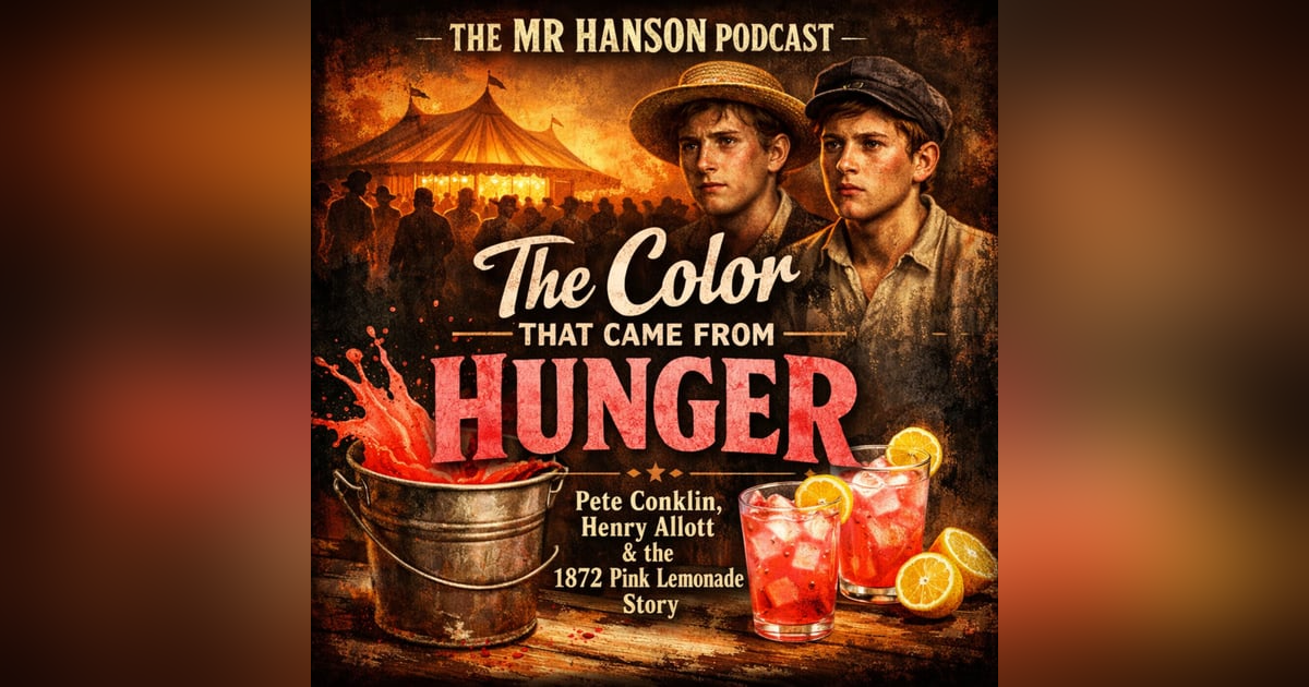 S E4: The Color That Came From Hunger: The True Origin Story of Pink Lemonade (Pete Conklin & Henry Allott, 1872) S E4: The Color That Came From Hunger: The True Origin Story of Pink Lemonade (Pete Conklin & Henry Allott, 1872)