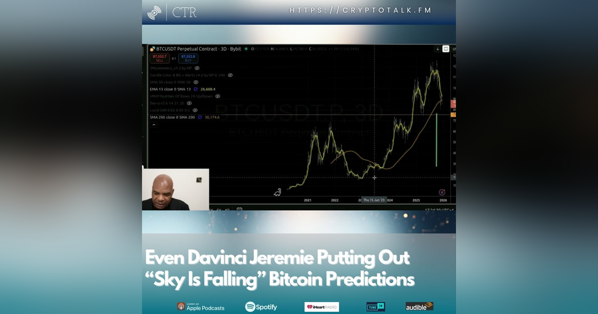 Even Davinci Jeremie Putting Out “Sky Is Falling” #Bitcoin Predictions; Bitcoin Loses 10% Hashrate; JPMorgan Launching New Yield Fund Even Davinci Jeremie Putting Out “Sky Is Falling” #Bitcoin Predictions; Bitcoin Loses 10% Hashrate; JPMorgan Launching New Yield Fund