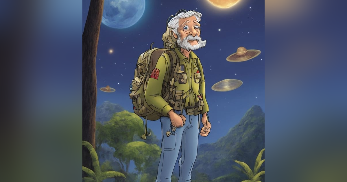 "War Vet vs. Cosmic Comrades: A Close Encounter of the Hilarious Kind" "War Vet vs. Cosmic Comrades: A Close Encounter of the Hilarious Kind"