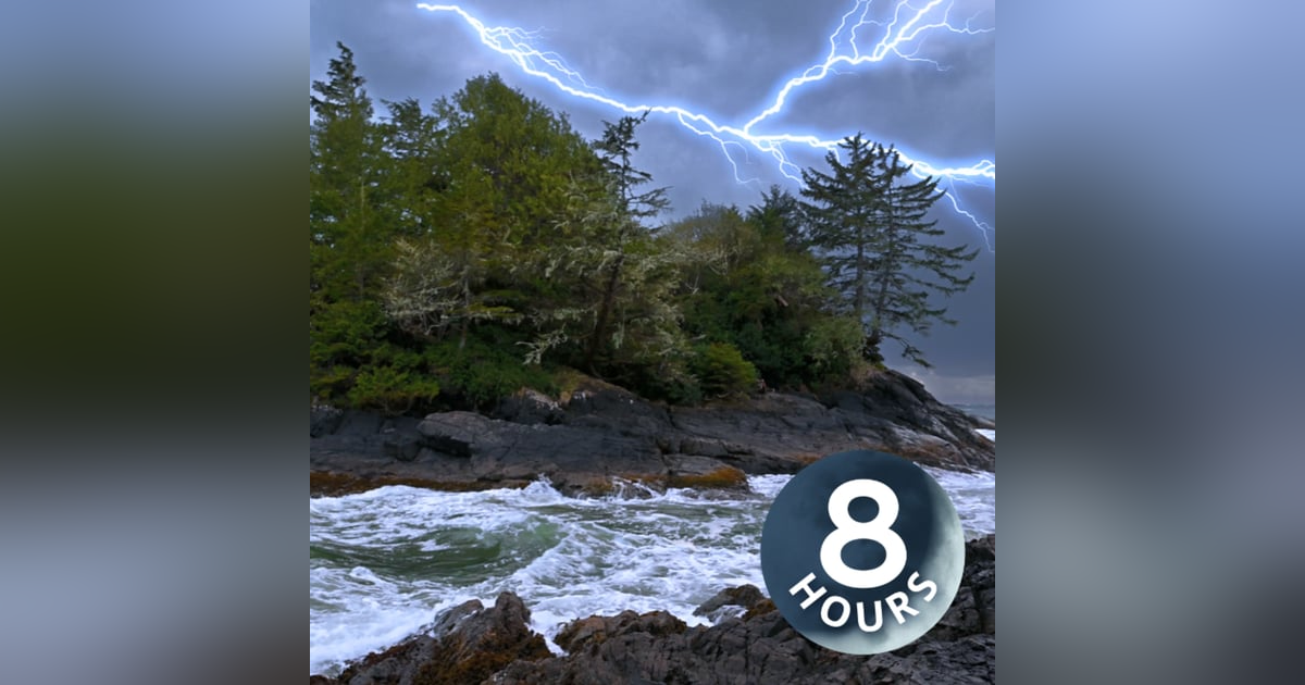 Crashing Waves, Steady Rain, & Rumbling Thunder | 8 Hour Thunderstorm and Ocean White Noise Crashing Waves, Steady Rain, & Rumbling Thunder | 8 Hour Thunderstorm and Ocean White Noise