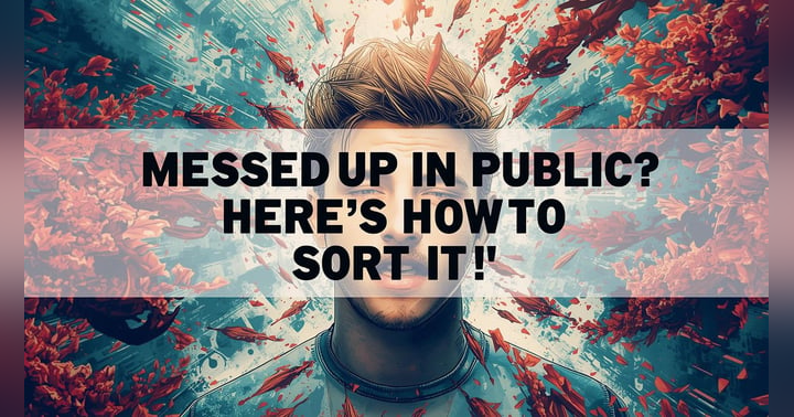 image for Messed up in public? Here's How to Sort It