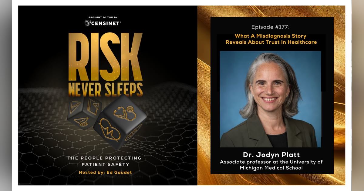Episode #177. What A Misdiagnosis Story Reveals About Trust In Healthcare, with Dr. Jodyn Platt, an associate professor at the University of Michigan Medical School Episode #177. What A Misdiagnosis Story Reveals About Trust In Healthcare, with Dr. Jodyn Platt, an associate professor at the University of Michigan Medical School