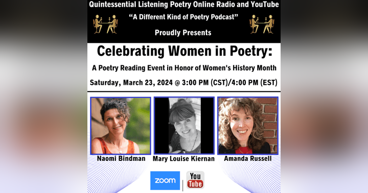image for Meet the Poets: Naomi Bindman, Mary Louise Kiernan, and Amanda Russell