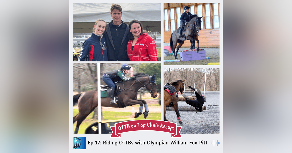 Ep 17 - OTTB on Tap Clinic Recap: Riding OTTBs with Olympian William Fox-Pitt Ep 17 - OTTB on Tap Clinic Recap: Riding OTTBs with Olympian William Fox-Pitt