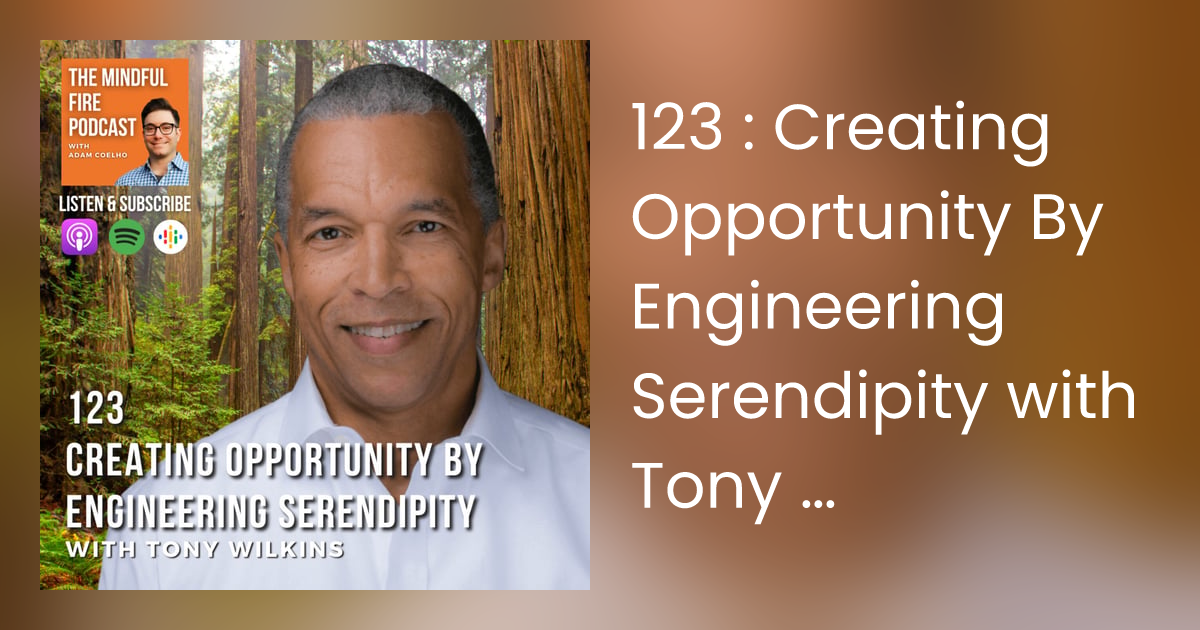 Creating Opportunity By Engineering Serendipity with Tony Wilkins