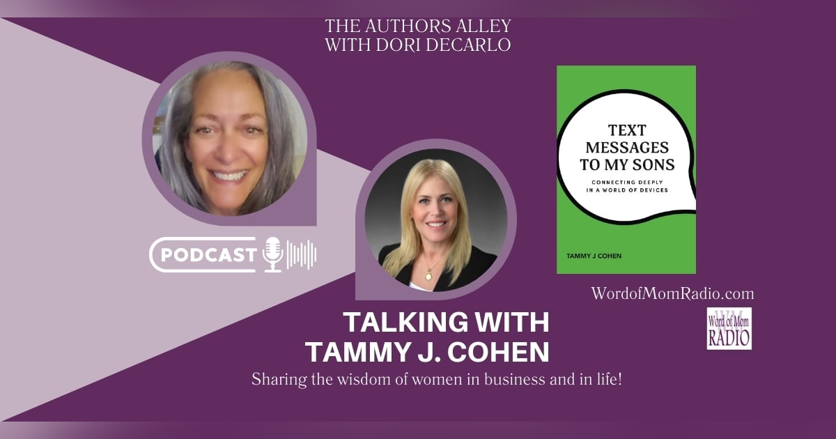 Tammy J. Cohen Joins Dori DeCarlo on The Authors Alley on WoMRadio Tammy J. Cohen Joins Dori DeCarlo on The Authors Alley on WoMRadio
