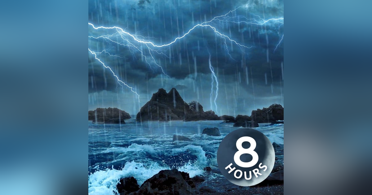 Huge Rainstorm + Thunder + Crashing Waves = 8 Hours White Noise for Sleep Huge Rainstorm + Thunder + Crashing Waves = 8 Hours White Noise for Sleep