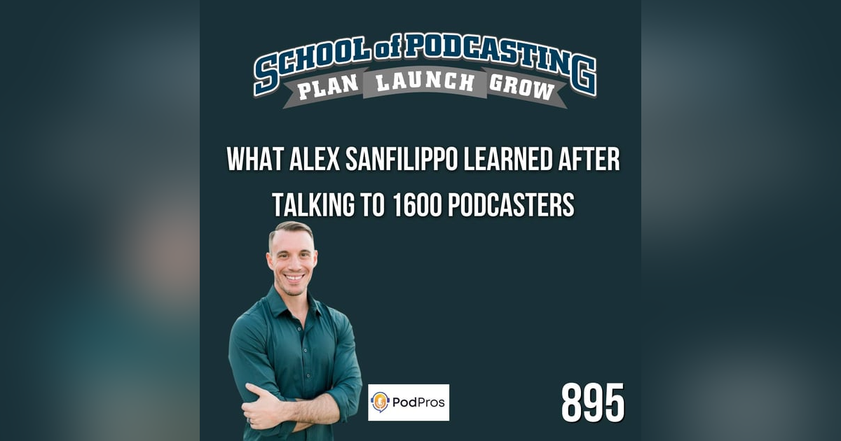 What Alex Sanfilippo learned after talking to 1600 Podcasters What Alex Sanfilippo learned after talking to 1600 Podcasters