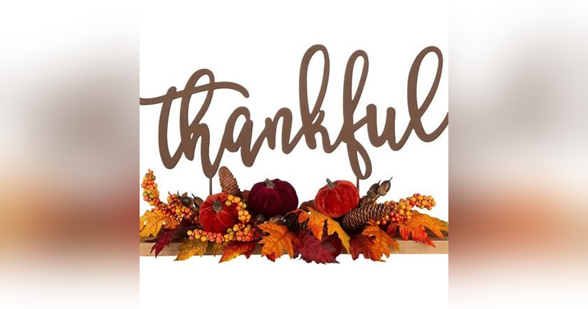 Things We're Thankful For Things We're Thankful For