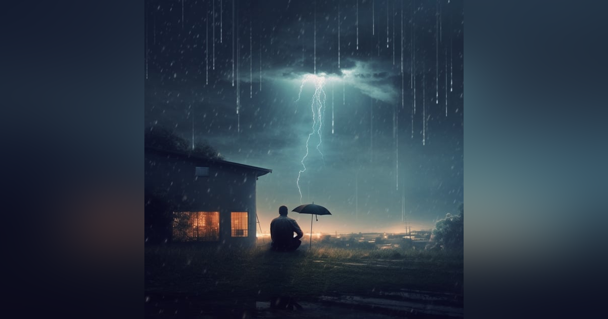 Let the calming sounds of rain and thunder ease your mind Let the calming sounds of rain and thunder ease your mind