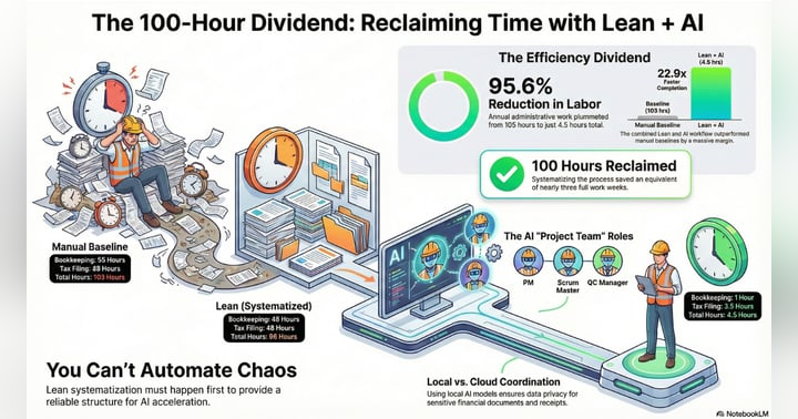 image for From 96 Hours to 4.5: The 100-Hour Dividend of Lean + AI