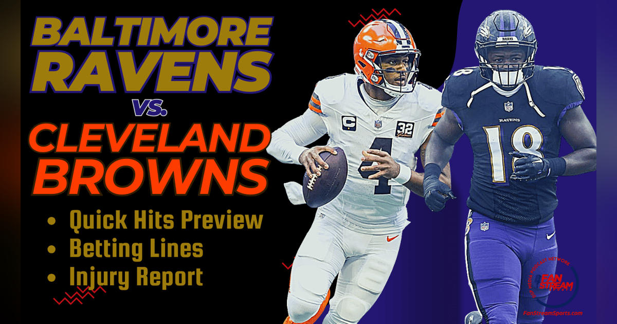 Ravens Daily Blitz 11/12: Baltimore vs. Cleveland Browns Quick Hits Preview | Betting Odds | Injury Report Ravens Daily Blitz 11/12: Baltimore vs. Cleveland Browns Quick Hits Preview | Betting Odds | Injury Report