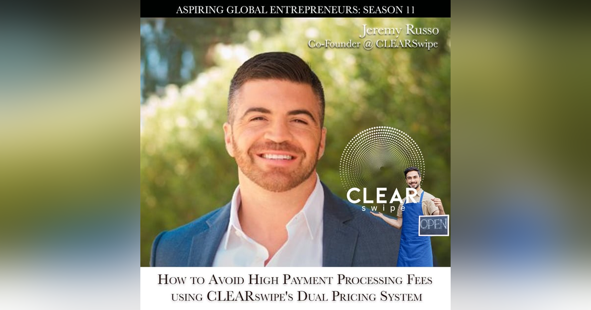 How to Avoid High Payment Processing Fees using CLEARswipe's Dual Pricing System with Co-Founder, Jeremy Russo (GoClearSwipe.com) How to Avoid High Payment Processing Fees using CLEARswipe's Dual Pricing System with Co-Founder, Jeremy Russo (GoClearSwipe.com)