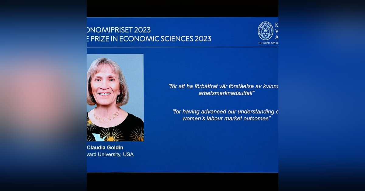 Claudia Goldin é a terceira mulher a vencer o Nobel de Economia desde 1969 Claudia Goldin é a terceira mulher a vencer o Nobel de Economia desde 1969