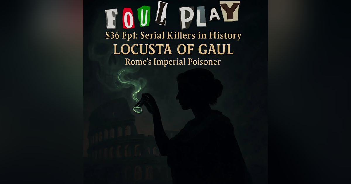S36 Ep1: Serial Killers in History – Locusta of Gaul: Rome’s Imperial Poisoner S36 Ep1: Serial Killers in History – Locusta of Gaul: Rome’s Imperial Poisoner