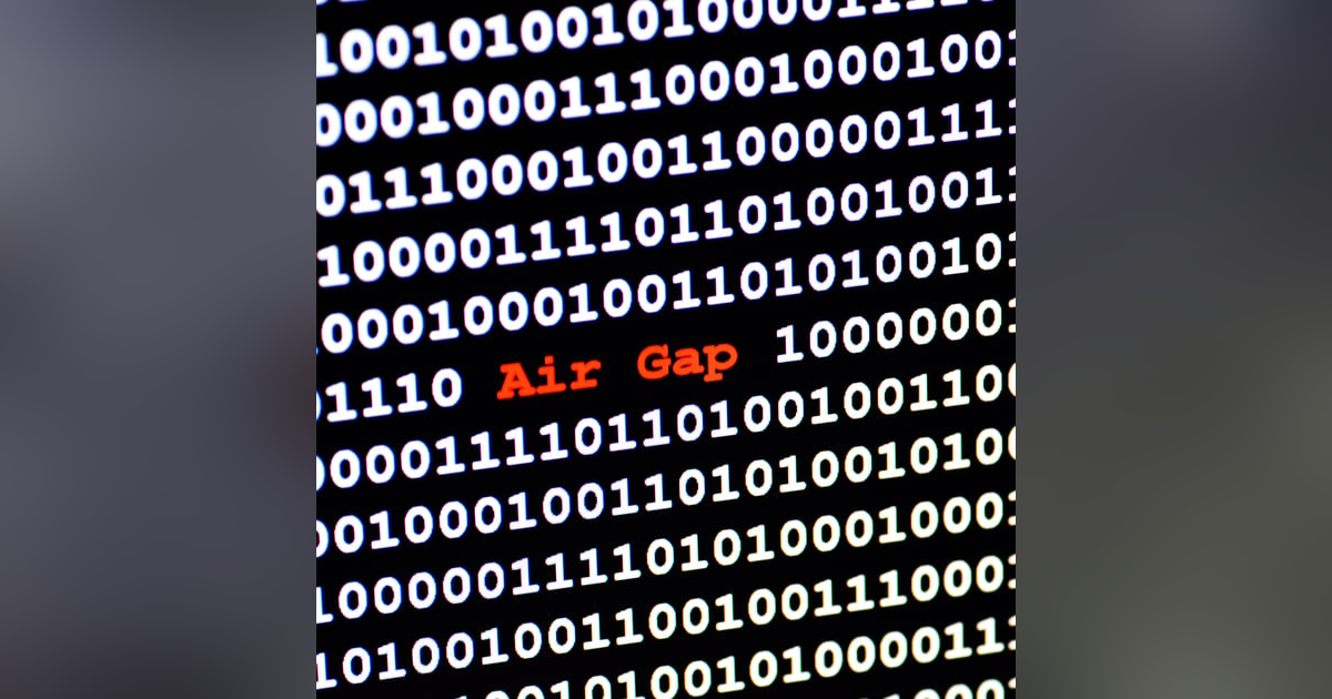 Create a physical air-gap without using tape using portable disk Create a physical air-gap without using tape using portable disk