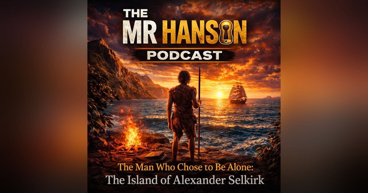 S E11: THE MR. HANSoN PODCAST "The Story of Alexander Selkirk" The Real Story Behind Robinson Crusoe S E11: THE MR. HANSoN PODCAST "The Story of Alexander Selkirk" The Real Story Behind Robinson Crusoe