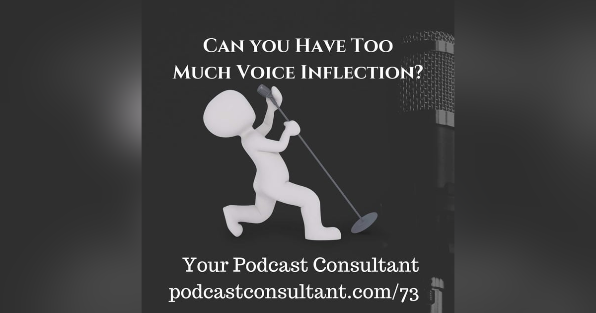 Can You Have TOO MUCH Voice Inflection? Can You Have TOO MUCH Voice Inflection?