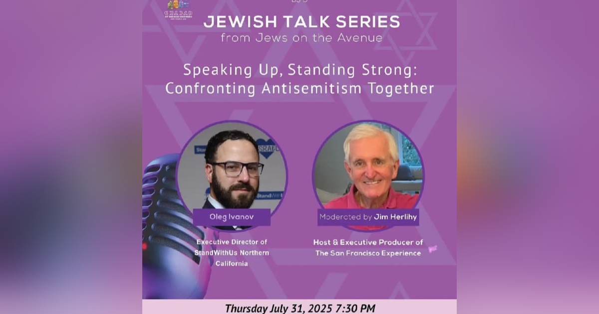 Speaking Up, Standing Strong: Confronting Anti-Semitism together. In conversation with Oleg Ivanov, Executive Director Stand with Us, Northern California. Speaking Up, Standing Strong: Confronting Anti-Semitism together. In conversation with Oleg Ivanov, Executive Director Stand with Us, Northern California.